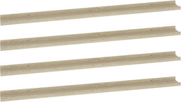vidaXL - Wandschappen - 4 - st - 115x9x3 - cm - sonoma - eikenkleurig