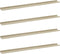 vidaXL - Wandschappen - 4 - st - 115x9x3 - cm - wit - en - sonoma - eikenkleurig