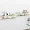 vidaXL - Wandschappen - 4 - st - 115x9x3 - cm - wit - en - sonoma - eikenkleurig