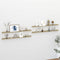 vidaXL - Wandschappen - 4 - st - 115x9x3 - cm - wit - en - sonoma - eikenkleurig