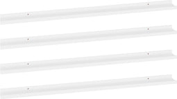vidaXL - Wandschappen - 4 - st - 115x9x3 - cm - wit
