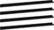 vidaXL - Wandschappen - 4 - st - 115x9x3 - cm - zwart