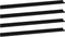 vidaXL - Wandschappen - 4 - st - 115x9x3 - cm - zwart