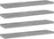 vidaXL - Wandschappen - 4 - st - 40x10x1,5 - cm - bewerkt - hout - betongrijs
