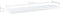 vidaXL - Wandschappen - 4 - st - 40x10x1,5 - cm - bewerkt - hout - hoogglans - wit