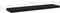 vidaXL - Wandschappen - 4 - st - 40x10x1,5 - cm - bewerkt - hout - zwart