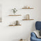 vidaXL - Wandschappen - 4 - st - 40x10x1,5 - cm - bewerkt - hout - artisanaal - eiken
