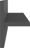 vidaXL - Wandschappen - 4 - st - 40x11,5x18 - cm - bewerkt - hout - grijs