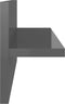 vidaXL - Wandschappen - 4 - st - 40x11,5x18 - cm - hoogglans - grijs