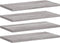 vidaXL - Wandschappen - 4 - st - 40x20x1,5 - cm - bewerkt - hout - grijs - sonoma - eiken