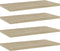 vidaXL - Wandschappen - 4 - st - 40x20x1,5 - cm - bewerkt - hout - sonoma - eikenkleurig