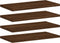 vidaXL - Wandschappen - 4 - st - 40x20x1,5 - cm - bewerkt - hout - bruin - eikenkleur