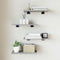 vidaXL - Wandschappen - 4 - st - 40x20x1,5 - cm - bewerkt - hout - grijs - sonoma - eiken