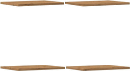 vidaXL - Wandschappen - 4 - st - 40x30x1,5 - cm - bewerkt - hout - artisanaal - eiken