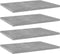 vidaXL - Wandschappen - 4 - st - 40x30x1,5 - cm - bewerkt - hout - betongrijs