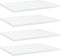 vidaXL - Wandschappen - 4 - st - 40x30x1,5 - cm - bewerkt - hout - wit