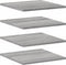 vidaXL - Wandschappen - 4 - st - 40x40x1,5 - cm - bewerkt - hout - grijs - sonoma - eiken