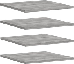 vidaXL - Wandschappen - 4 - st - 40x50x1,5 - cm - bewerkt - hout - grijs - sonoma - eiken