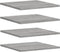 vidaXL - Wandschappen - 4 - st - 40x50x1,5 - cm - bewerkt - hout - grijs - sonoma - eiken
