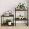 vidaXL - Wandschappen - 4 - st - 40x50x1,5 - cm - bewerkt - hout - gerookt - eikenkleur