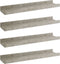 vidaXL - Wandschappen - 4 - st - 40x9x3 - cm - betongrijs