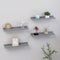 vidaXL - Wandschappen - 4 - st - 40x9x3 - cm - grijs