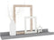 vidaXL - Wandschappen - 4 - st - 40x9x3 - cm - grijs