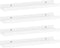 vidaXL - Wandschappen - 4 - st - 40x9x3 - cm - hoogglans - wit