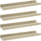vidaXL - Wandschappen - 4 - st - 40x9x3 - cm - wit - en - sonoma - eikenkleurig