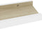 vidaXL - Wandschappen - 4 - st - 40x9x3 - cm - wit - en - sonoma - eikenkleurig