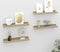 vidaXL - Wandschappen - 4 - st - 40x9x3 - cm - wit - en - sonoma - eikenkleurig
