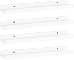vidaXL - Wandschappen - 4 - st - 40x9x3 - cm - wit