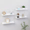 vidaXL - Wandschappen - 4 - st - 40x9x3 - cm - wit