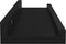 vidaXL - Wandschappen - 4 - st - 40x9x3 - cm - zwart