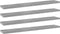 vidaXL - Wandschappen - 4 - st - 60x10x1,5 - cm - bewerkt - hout - betongrijs