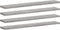 vidaXL - Wandschappen - 4 - st - 60x10x1,5 - cm - bewerkt - hout - grijs - sonoma - eiken