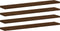 vidaXL - Wandschappen - 4 - st - 60x10x1,5 - cm - bewerkt - hout - bruin - eikenkleur