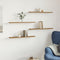 vidaXL - Wandschappen - 4 - st - 60x10x1,5 - cm - bewerkt - hout - artisanaal - eiken