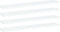 vidaXL - Wandschappen - 4 - st - 60x10x1,5 - cm - bewerkt - hout - wit
