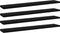 vidaXL - Wandschappen - 4 - st - 60x10x1,5 - cm - spaanplaat - zwart