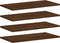 vidaXL - Wandschappen - 4 - st - 60x20x1,5 - cm - bewerkt - hout - bruin - eikenkleur
