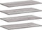 vidaXL - Wandschappen - 4 - st - 60x20x1,5 - cm - bewerkt - hout - grijs - sonoma - eiken