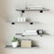 vidaXL - Wandschappen - 4 - st - 60x20x1,5 - cm - bewerkt - hout - grijs - sonoma - eiken