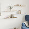 vidaXL - Wandschappen - 4 - st - 60x20x1,5 - cm - bewerkt - hout - artisanaal - eiken