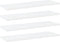 vidaXL - Wandschappen - 4 - st - 60x20x1,5 - cm - bewerkt - hout - wit