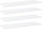 vidaXL - Wandschappen - 4 - st - 60x20x1,5 - cm - bewerkt - hout - wit