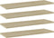 vidaXL - Wandschappen - 4 - st - 60x20x1,5 - cm - spaanplaat - sonoma - eikenkleurig