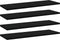 vidaXL - Wandschappen - 4 - st - 60x20x1,5 - cm - spaanplaat - zwart