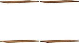 vidaXL - Wandschappen - 4 - st - 60x30x1,5 - cm - bewerkt - hout - oud - houtkleurig