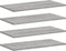 vidaXL - Wandschappen - 4 - st - 60x30x1,5 - cm - bewerkt - hout - grijs - sonoma - eiken